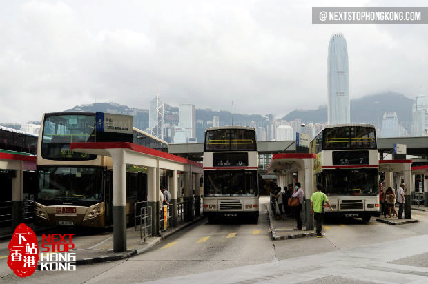 KMB Bus Terminal in TST Promenade KMB Bus Terminal in TST Promenade