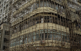 Bamboo Scaffolding of Skycraper