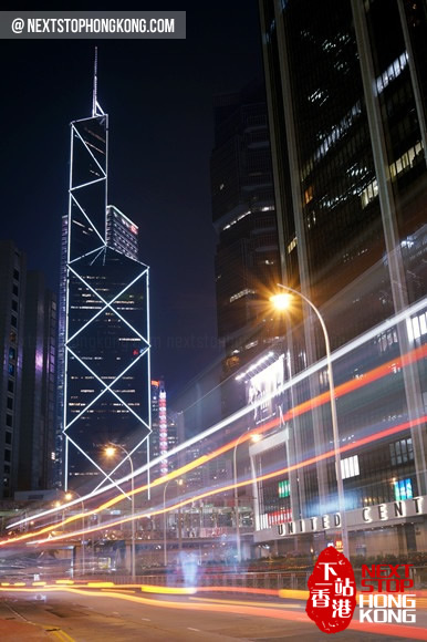 Hong Kong Night Views of Bank of China