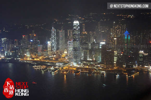 Night View of Victoria Harbour Sky100