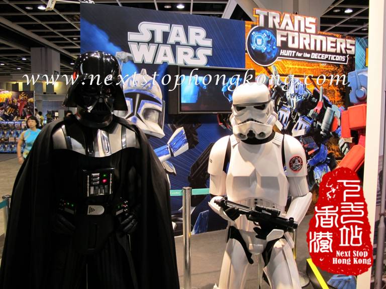 香港動漫電玩節上的Darth Vader和Stormtrooper