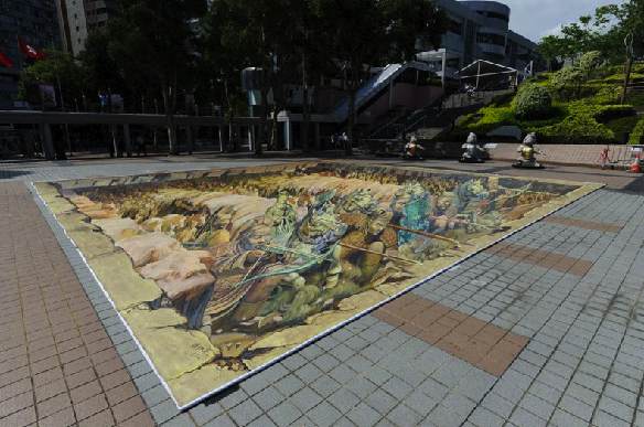 秦始皇兵馬俑大型立體地畫 秦始皇兵馬俑大型立體地畫