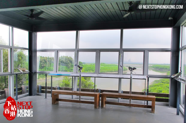Inside the Bird Hideout Hong Kong Wetland Park