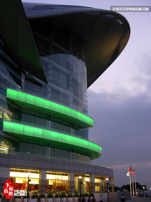 Hong Kong Convention and Exhibition Center at Night