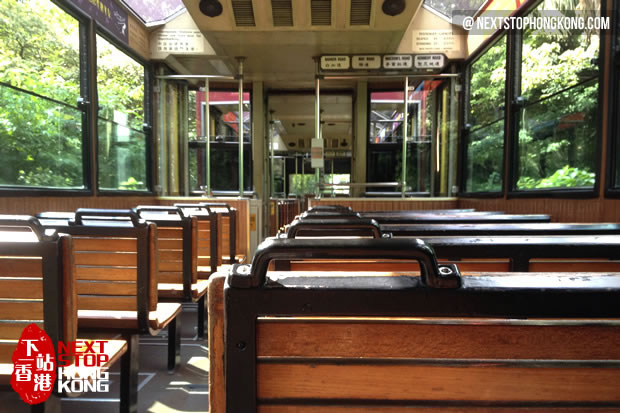 Inside the Peak Tram
