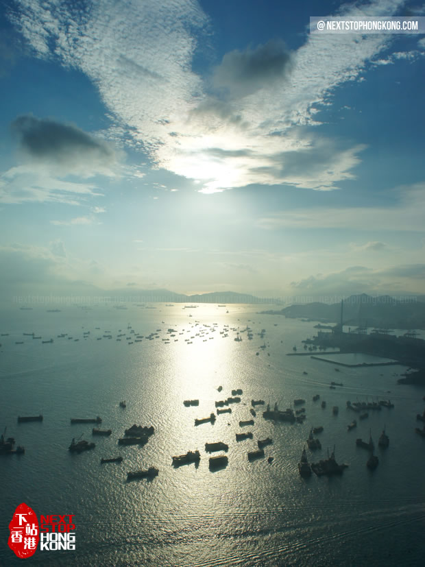 从天际100香港观景台看维港景色 从天际100香港观景台看维港景色
