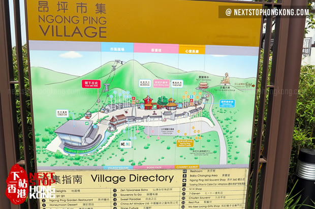 昂坪市集導遊圖 昂坪市集導遊圖