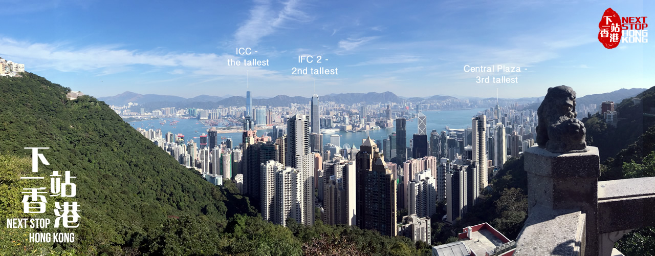 Amazing skyline view from Victoria Peak Hong Kkong